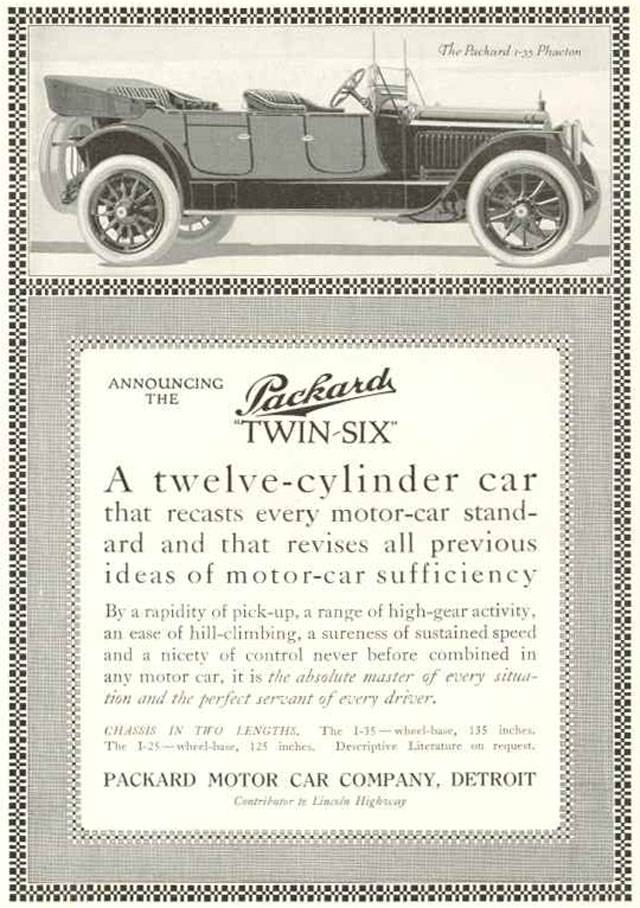 1916 Packard Auto Advertising